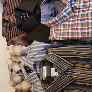 6 mens long sleeve dress shirts